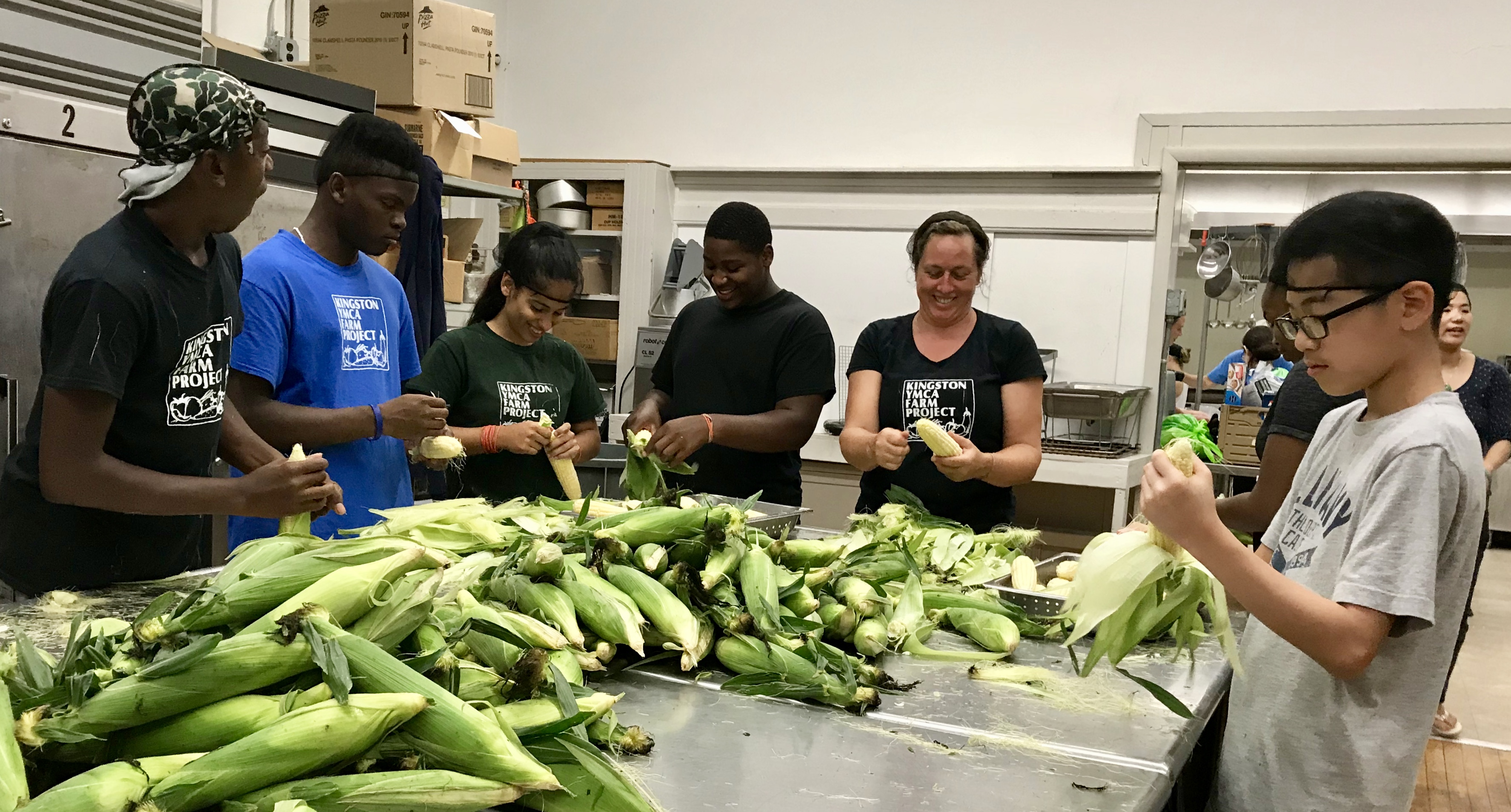 Farm to Food Pantry Corn Processing