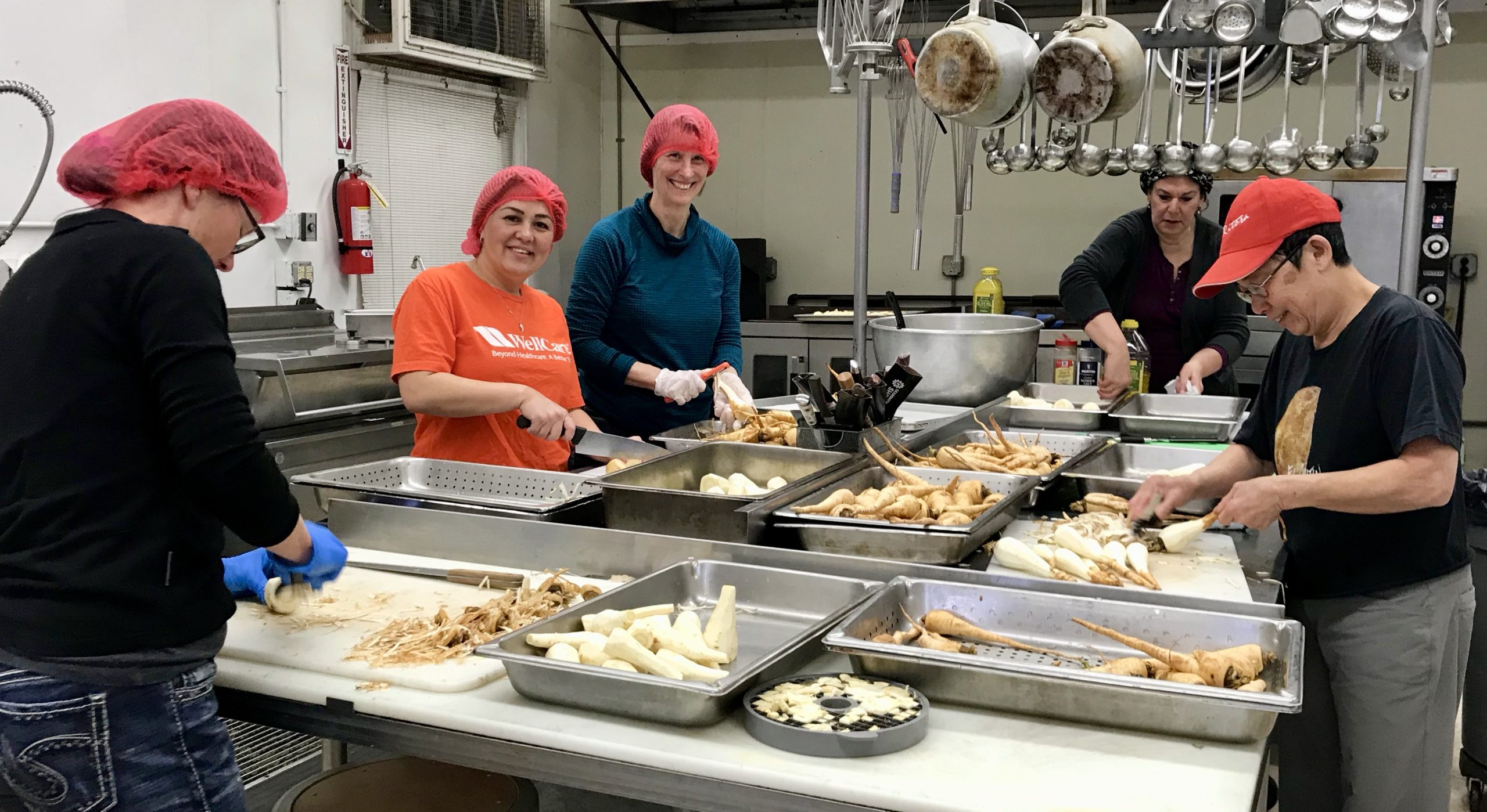 Farm to Food Pantry Parsnip Processing