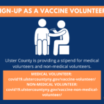 Call for volunteers from Ulster County Department of Health