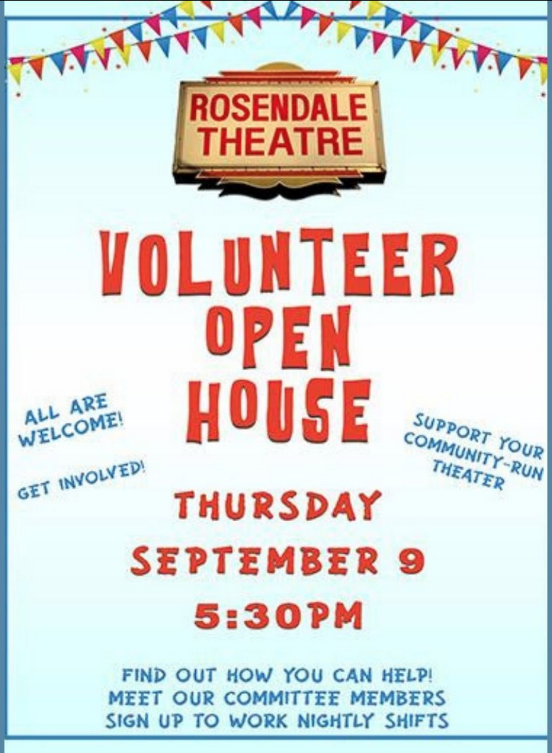 Rosendale Theatre Volunteer Open House