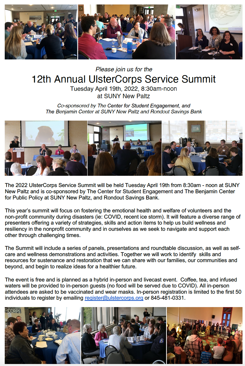 12th Annual UlsterCorps Service Summit