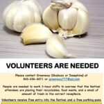 Volunteers needed to help make The Hudson Valley Garlic Festival a Zero Waste Event!