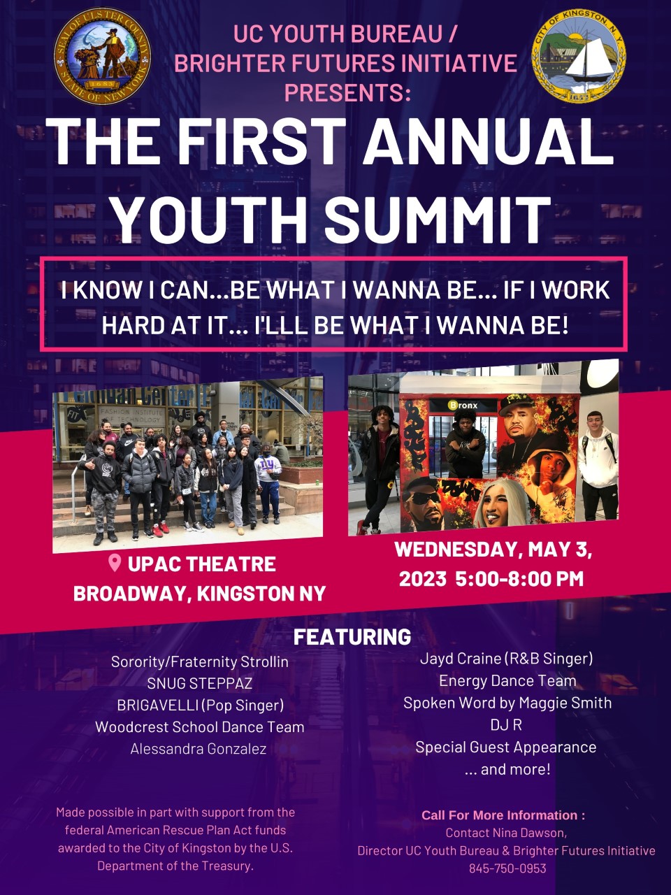 UC Youth Bureau/ Brighter Futures Initiative First Annual Youth Summit