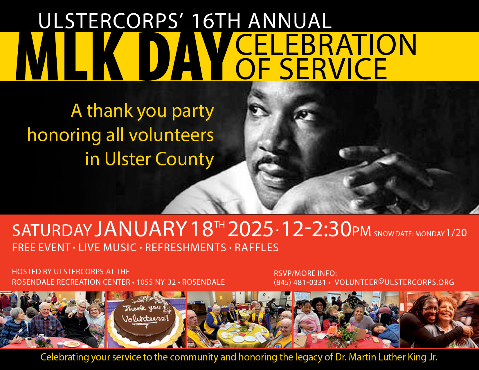 UlsterCorps' 16th Annual MLK Day Celebration of Service