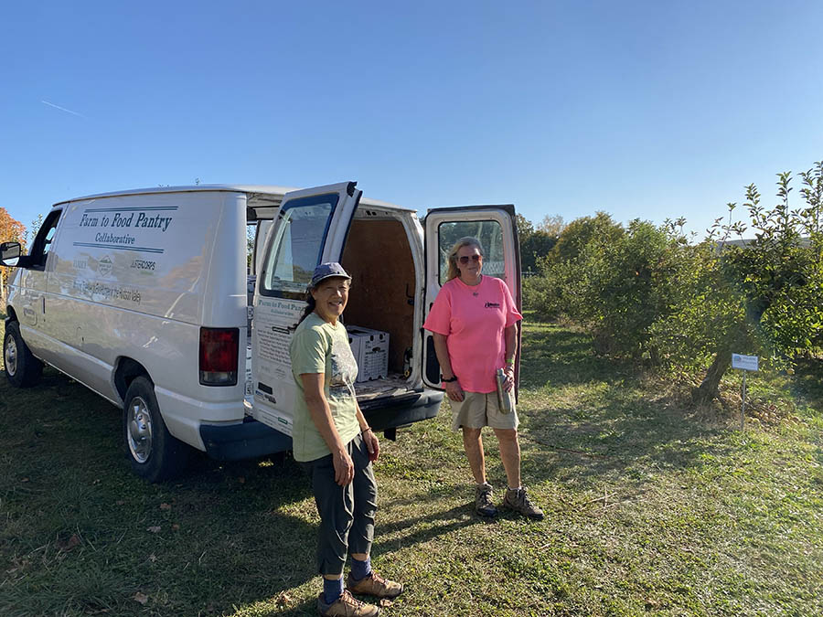 Farm to Food Pantry Apple Gleaning