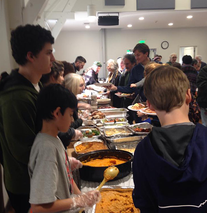 Family of Woodstock Thanksgiving Dinner