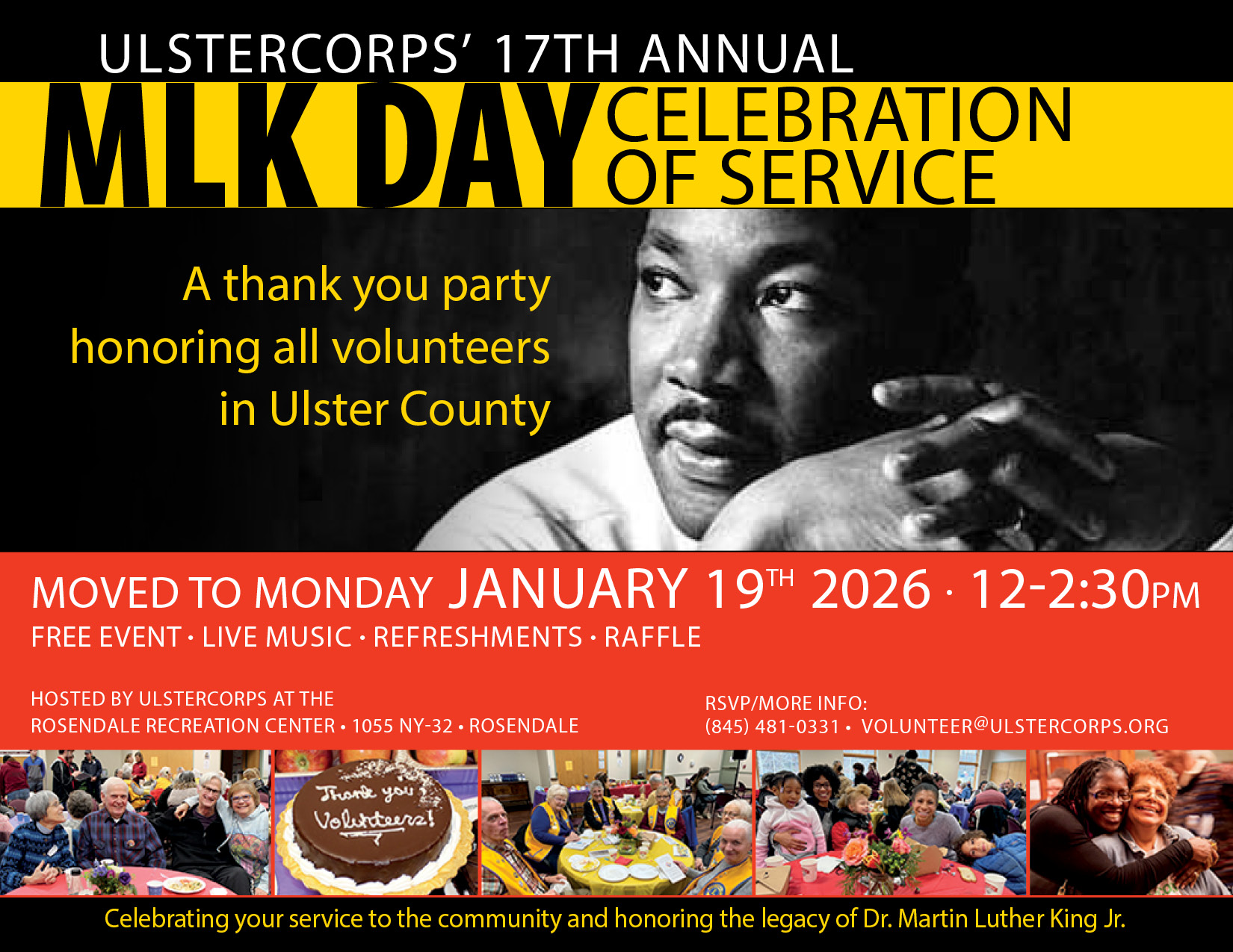 UlsterCorps' 17th Annual MLK Day Celebration of Service